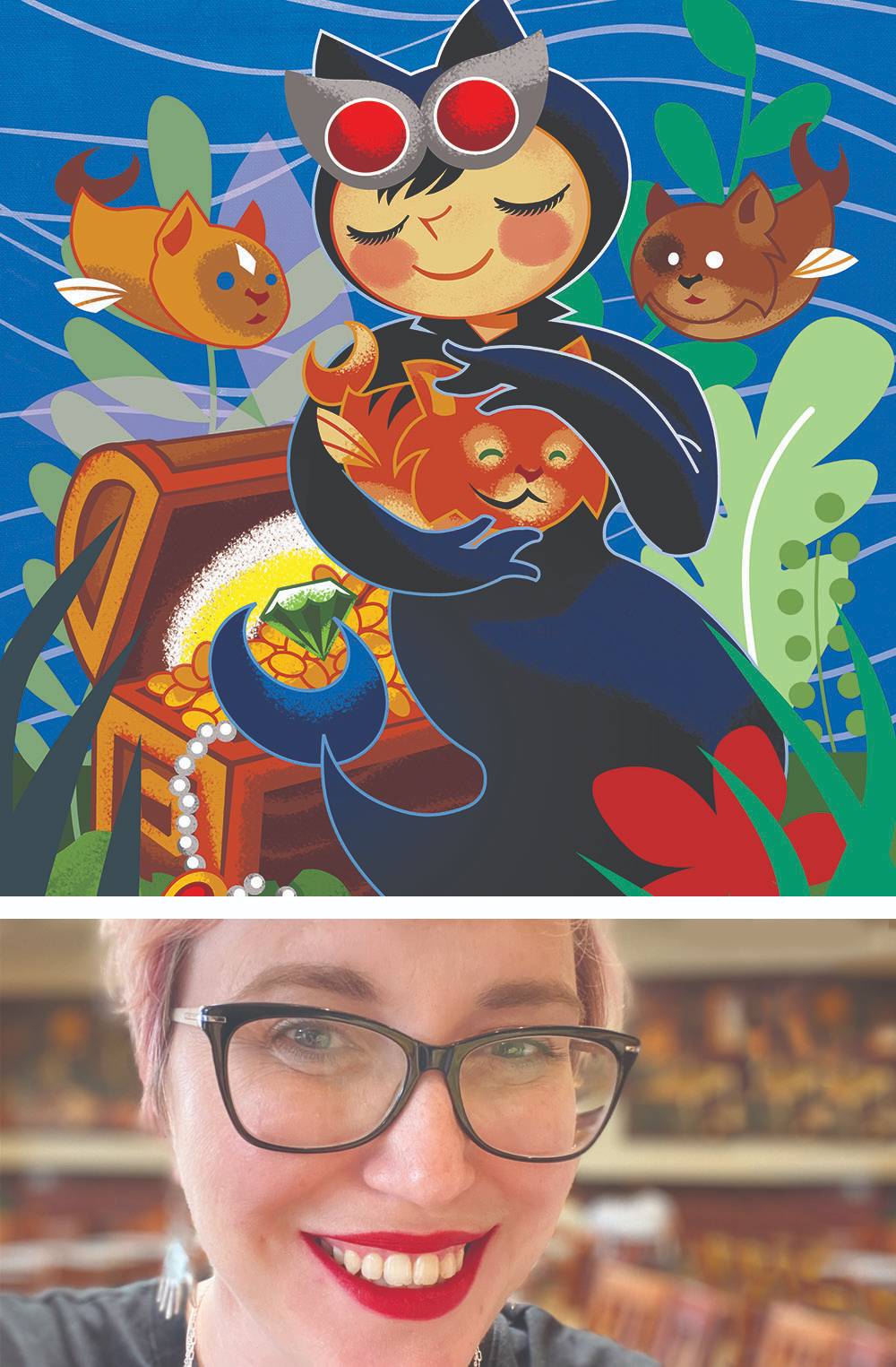 Art and portrait of Guin Thompson